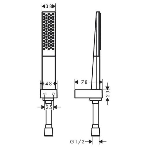 Душевой гарнитур Hansgrohe Rainfinity 26856000 настенный хром - фото 2