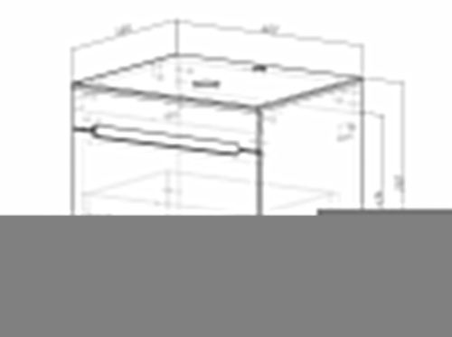 Тумба с раковиной Sintesi STL.W7817_SIN-LVB-APP-407 60х60 подвесная цвет белый - фото 5