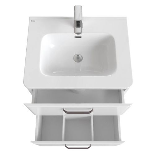 Тумба с раковиной Iddis Brick BRI60WFi95K 60х50 напольная цвет белый - фото 4