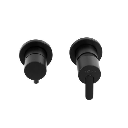 Смеситель Cezares LEAF LEAF-VDIM3-NOP встраиваемый в стену черный - фото 3