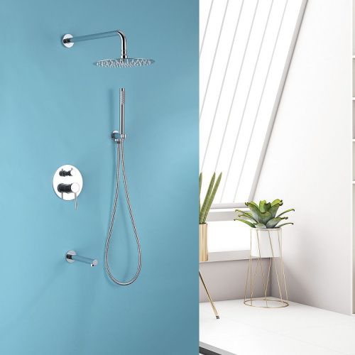 Душевая система Abber AF8817 встраиваемая в стену цвет хром - фото 2