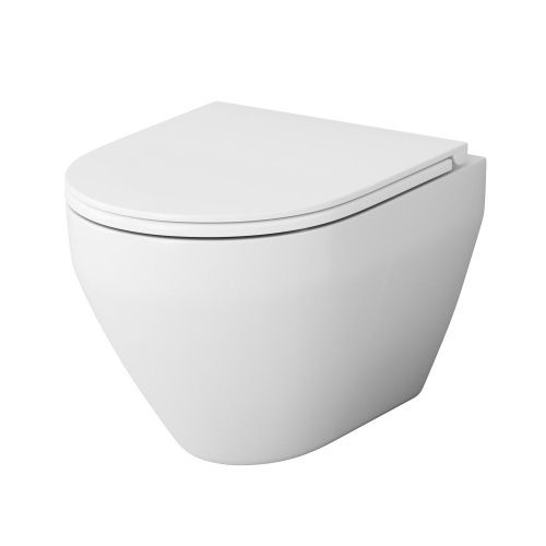 Унитаз подвесной Am.Pm Spirit V2.0 C701700SC белый с сиденьем микролифт безободковый каскадный смыв - фото 2