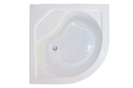 Душевой уголок Royal Bath BK RB90BK-C 90х90 стекло матовое профиль белый с поддоном