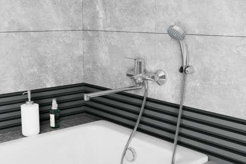 Смеситель для ванны Rush Edge ED7735-51 настенный хром - фото 3