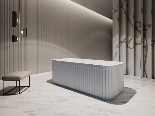 Ванна акриловая Abber AB9411-1.7 170х75 отдельностоящая прямоугольная с каркасом - фото 2