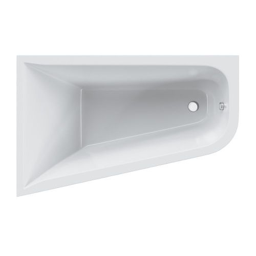 Ванна акриловая Am.Pm Spirit W72A-160L100W-A2 160х100 пристенная асимметричная без каркаса - фото 2