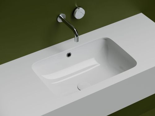 Раковина из сантехнического фарфора Ceramica Nova ELEMENT CN7018 50х40 встраиваемая цвет белый без отверстий под смеситель - фото 2