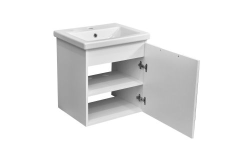 Тумба под раковину Stella Polar Норина SP-00000234 40х20 подвесная цвет белый