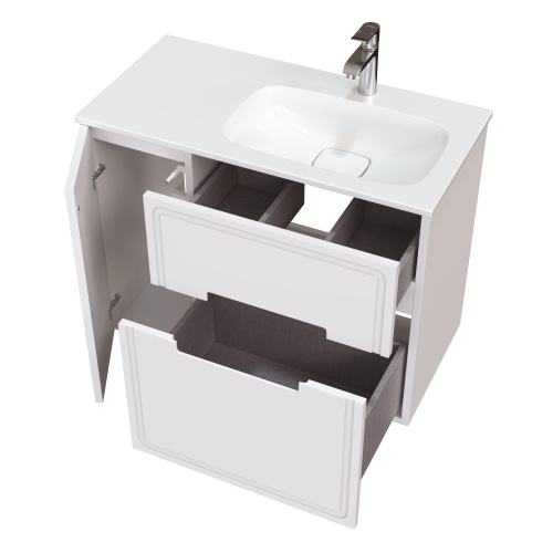 Тумба под раковину Taliente Olejo TA-MBO-90PR(R)-blanco 90х40 подвесная цвет белый - фото 2