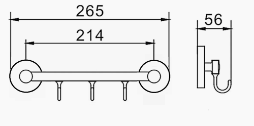 Крючок D-Lin D288111-3 - фото 2