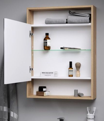 Зеркало-шкаф Aqwella Y SIT0405DB 50х80 подвесной цвет коричневый - фото 2