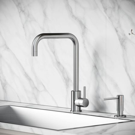 Смеситель для кухни Sancos Stainless SC12002SS на мойку нержавеющая сталь