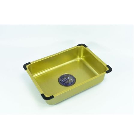 Кухонная мойка Fmark FSC002C 75х45 цвет золото поверхность матовая