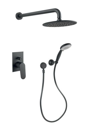 Душевая система Fiore 81NN7557 встраиваемая в стену цвет черный - фото 2