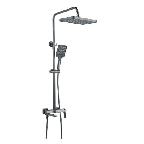 Душевая стойка Raffine F3699T настенная цвет оружейная сталь - фото 2