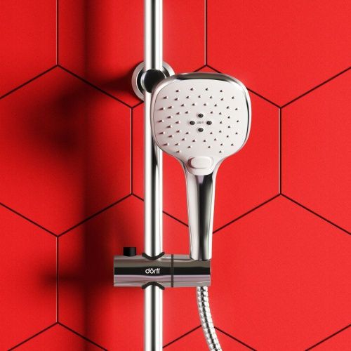 Душевая стойка Dorff Prime D0740000 настенная цвет белый/хром - фото 5