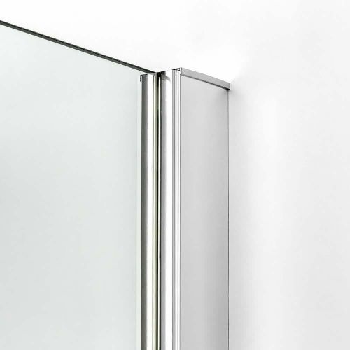 Душевой уголок New Trendy NEW RENOMA Chrome D-0112A/D-0085B 100х80 стекло прозрачное профиль хром без поддона - фото 5