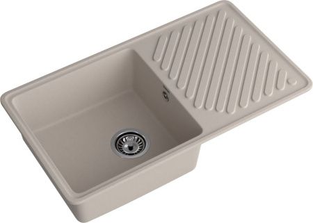 Кухонная мойка Granfest Quarz 53 песочный 85х50 цвет бежевый поверхность матовая