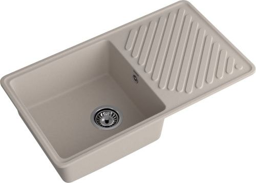 Кухонная мойка Granfest Quarz 53 песочный 85х50 цвет бежевый поверхность матовая - фото 2