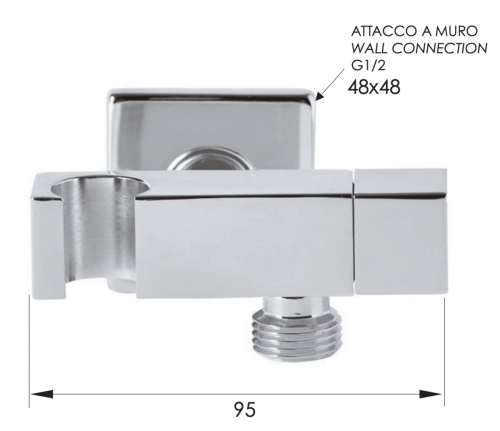 Держатель для душа Remer 336S хром - фото 2