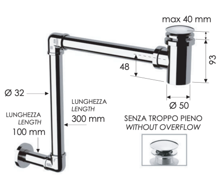 Сифон для раковины Remer 984 хром