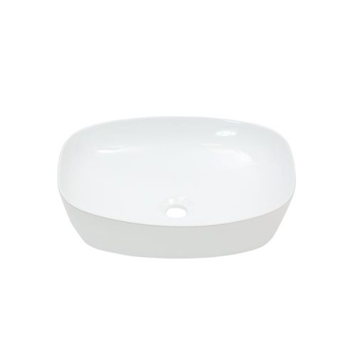 Раковина из сантехнического фарфора Melana 320352-805 50х40 накладная цвет белый без отверстий под смеситель - фото 3