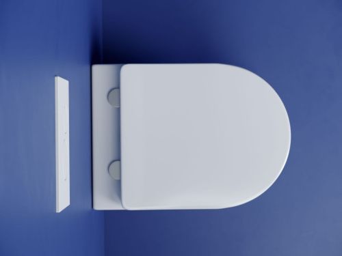 Унитаз подвесной Ceramica Nova METROPOL CN4002T белый с сиденьем микролифт безободковый смыв торнадо - фото 4