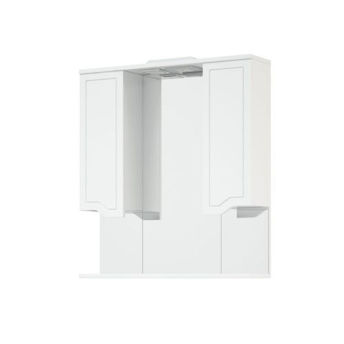 Зеркало-шкаф Corozo Мирра SD-00001516 80х80 подвесной цвет белый - фото 4