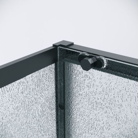 Душевая перегородка Grossman Style 200.K33.05.90.21.02 90х195 стекло текстурное профиль черный