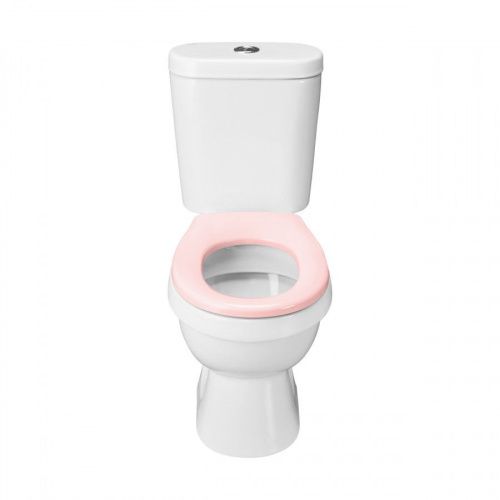 Унитаз-компакт напольный с бачком Santek Каспер 1WH501847 белый/розовый с сиденьем каскадный смыв - фото 2