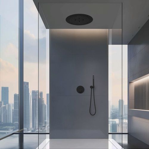 Душевая система Timo Saona SX-2370/03SM встраиваемая в стену цвет черный - фото 3