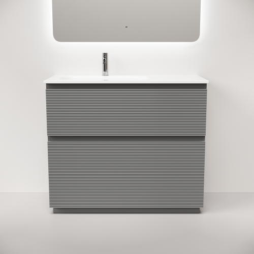 Тумба под раковину Sancos FOLK Floor FL100FLES 100х40 напольная цвет серый - фото 2