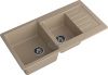 Кухонная мойка Granfest Practik P-980KL песочный 100х50 цвет бежевый поверхность матовая