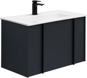 Тумба под раковину Allen Brau Reality 1.32005.AM 80х50 подвесная цвет черный