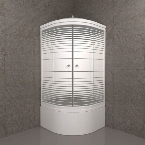 Душевая кабина Тритон Полосы Щ0000061836 90х90 четверть круга с крышей ориентация универсальная - фото 3