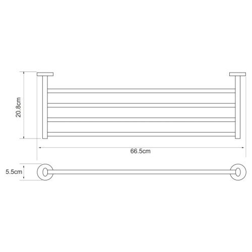 Полка в ванную комнату WasserKRAFT 6211 - фото 5