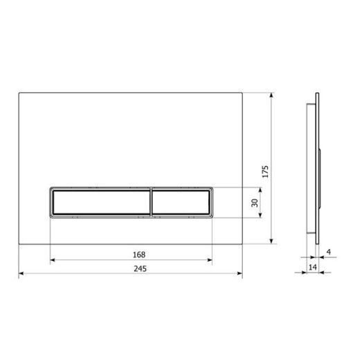 Клавиша смыва механическая Lavinia Boho RelFix 3805003W цвет белый/хром - фото 2