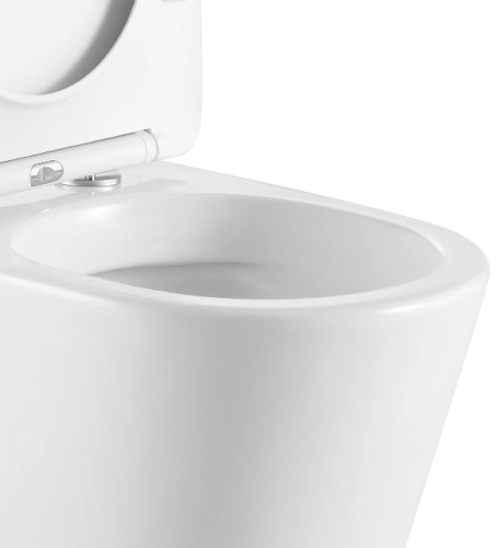 Унитаз подвесной Cerutti SPA CT9666 белый с сиденьем микролифт безободковый каскадный смыв - фото 5