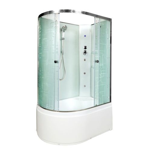 Душевая кабина AvaCan EM4512RNLED+GM 120х80 асимметричная без крыши ориентация правая - фото 2
