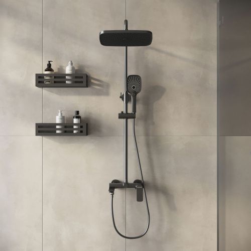 Душевая стойка Grossman Advans 500.K35.09.420 настенная цвет черный - фото 4