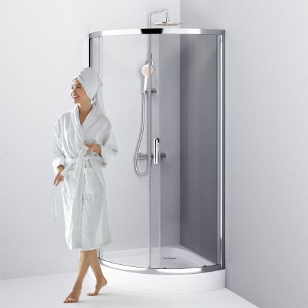 Душевой уголок Am.Pm Like W83G-315-090CT 90х90 стекло прозрачное профиль хром без поддона