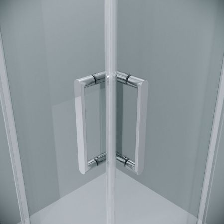 Душевой уголок Grossman Classic 300.K33.04.1010.10.00 100х100 стекло прозрачное профиль хром без поддона