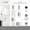 Зеркало с подсветкой Evoform Ledline BY 2117 80х80 подвесное