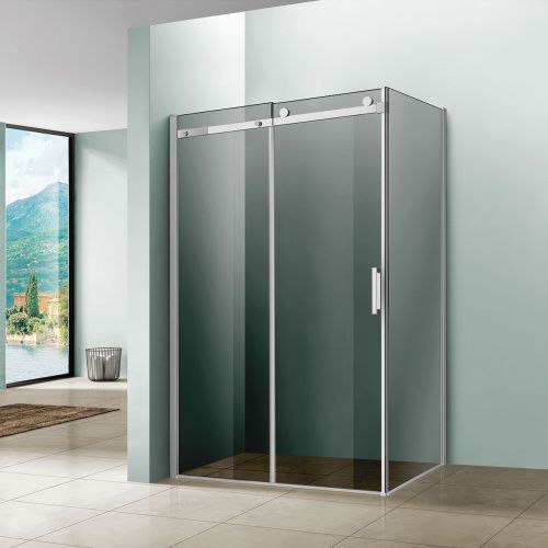 Душевой уголок Vincea Como VSR-1C9012CG 120х90 стекло тонированное профиль хром без поддона