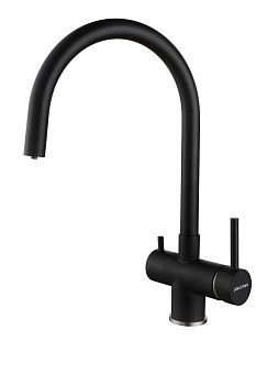 Смеситель для кухни Paulmark HELLER He213218-AN на мойку черный