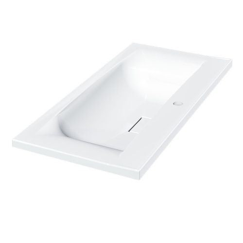 Раковина из искусственного камня Vincea VCB-3M900W 90х50 встраиваемая цвет белый 1 отверстие под смеситель - фото 4