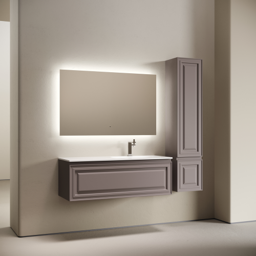 Тумба под раковину Sancos Very VR120RSM 120х40 подвесная цвет серый - фото 2