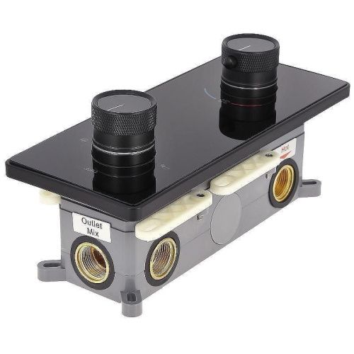 Душевая система ALMAes Tiber TVZ-8805 встраиваемая в стену цвет черный с термостатом - фото 5