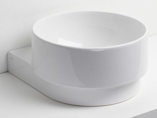 Раковина из сантехнического фаянса Simas PO 05 40х40 подвесная цвет белый - фото 2