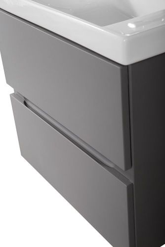 Тумба под раковину Art&Max TECHNO AM-Techno-900-2C-SO-ZB815 90х50 подвесная цвет серый - фото 3